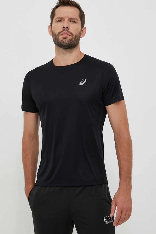 czarny Asics t-shirt do biegania Core Męski