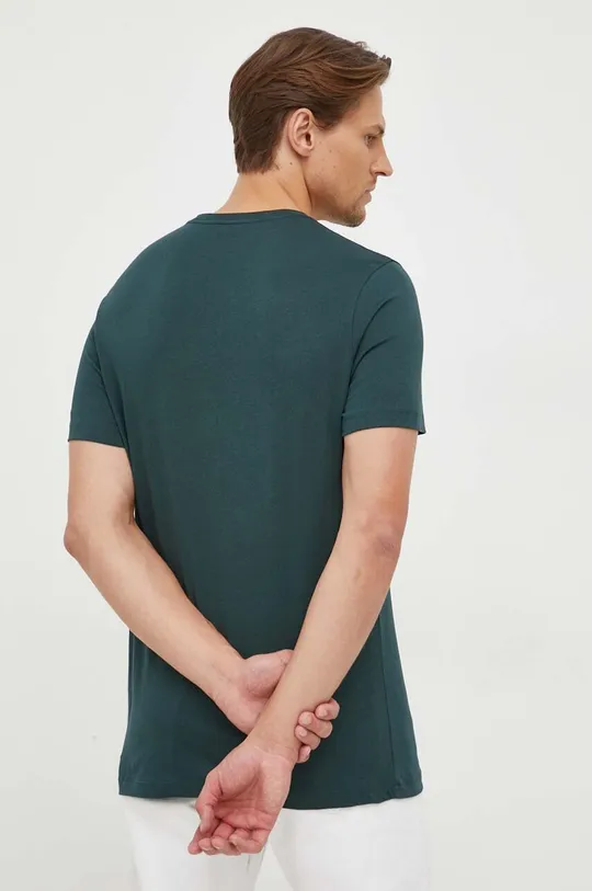 Βαμβακερό μπλουζάκι Michael Kors πράσινο