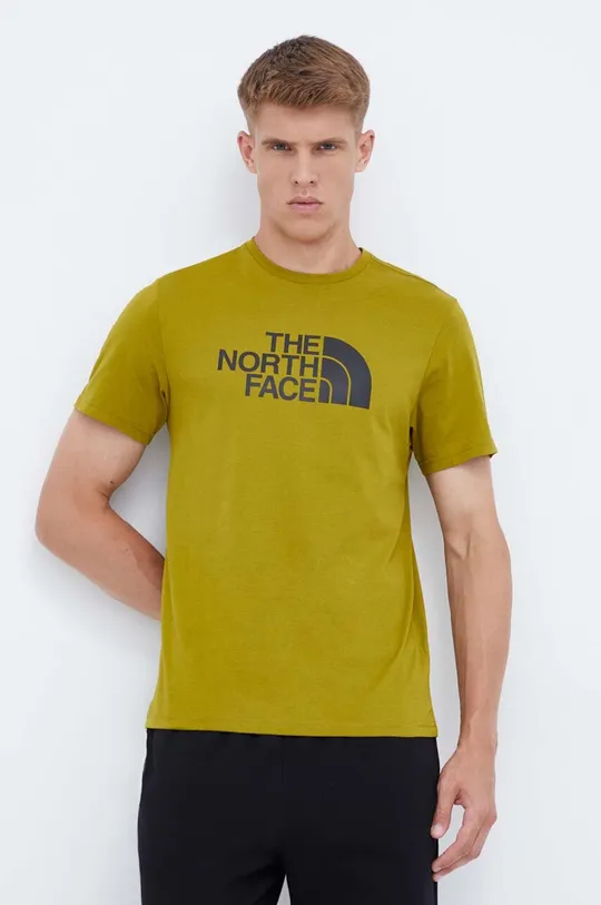 πράσινο Βαμβακερό μπλουζάκι The North Face Ανδρικά