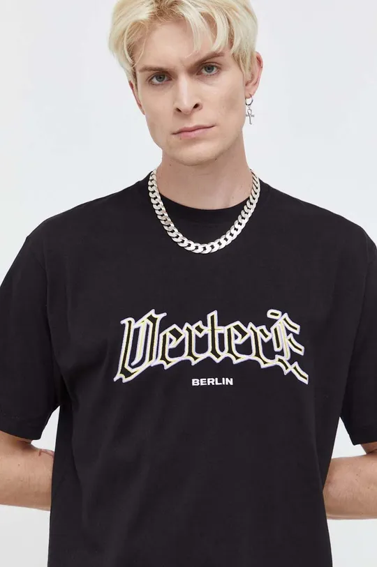 μαύρο Βαμβακερό μπλουζάκι Vertere Berlin