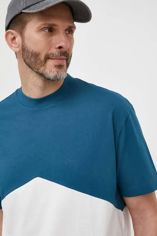 бірюзовий Бавовняна футболка Armani Exchange