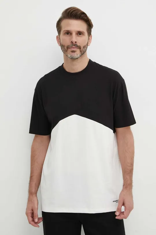 viacfarebná Bavlnené tričko Armani Exchange Pánsky