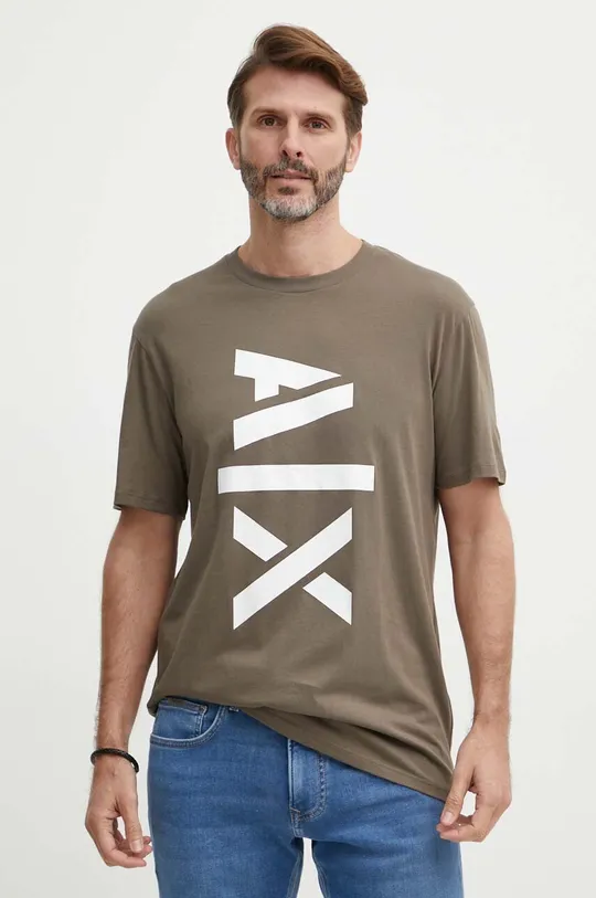 verde Armani Exchange t-shirt in cotone Uomo