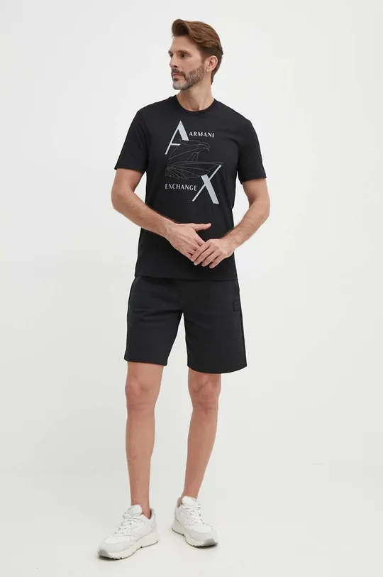 Armani Exchange t-shirt in cotone nero