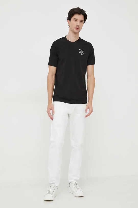 Kratka majica Armani Exchange črna
