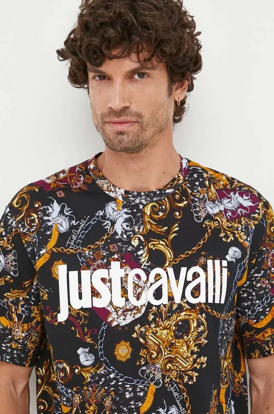 πολύχρωμο Βαμβακερό μπλουζάκι Just Cavalli