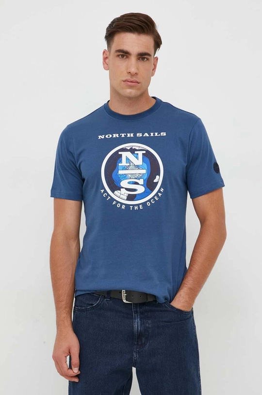 blu North Sails t-shirt in cotone Uomo