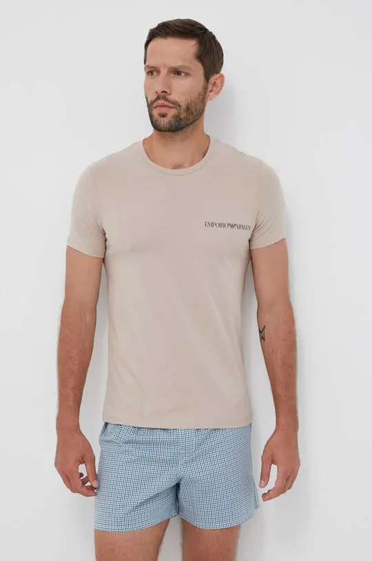 Футболка лаунж Emporio Armani Underwear 2-pack барвистий