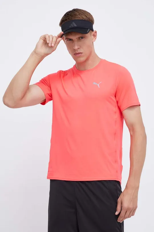różowy Puma t-shirt do biegania Cloudspun Męski