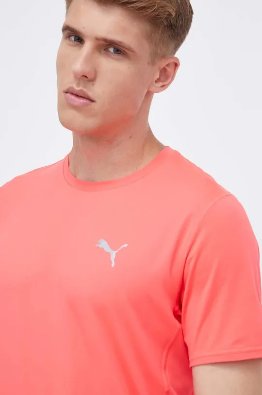 różowy Puma t-shirt do biegania Cloudspun