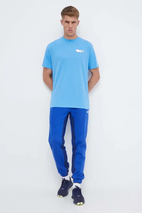 Βαμβακερό μπλουζάκι Puma PUMA X RIPNDIP μπλε
