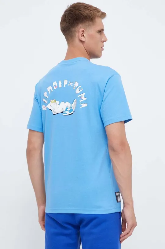 blu Puma t-shirt in cotone PUMA X RIPNDIP
