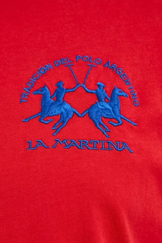 Bavlnené tričko La Martina Pánsky