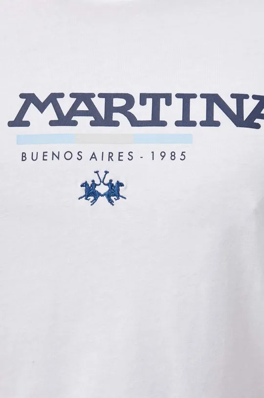 Bombažna kratka majica La Martina Moški