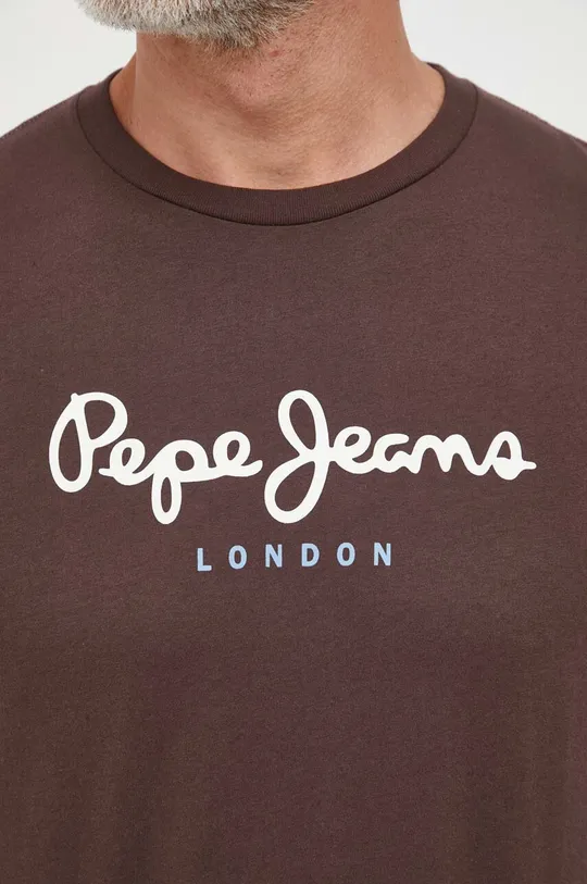 Βαμβακερό μπλουζάκι Pepe Jeans EGGO Ανδρικά