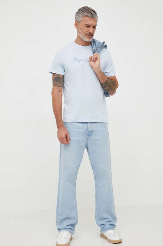 Pepe Jeans t-shirt in cotone JAYDEN blu