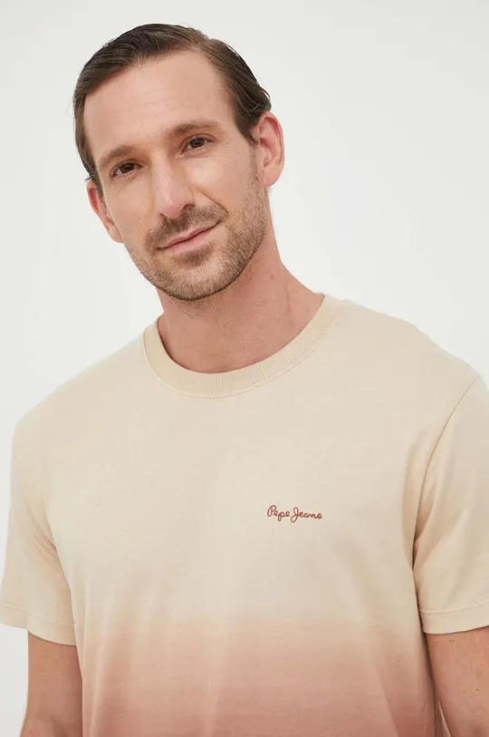 beige Pepe Jeans t-shirt in cotone