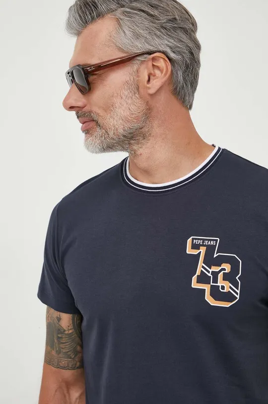 blu navy Pepe Jeans t-shirt in cotone WILLY