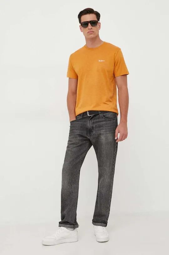 Pepe Jeans t-shirt Nouvel pomarańczowy