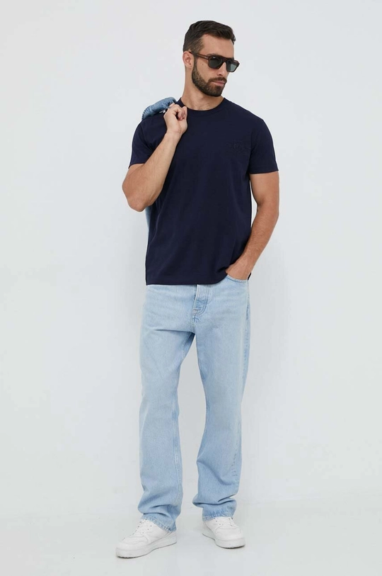 Gant t-shirt in cotone blu navy