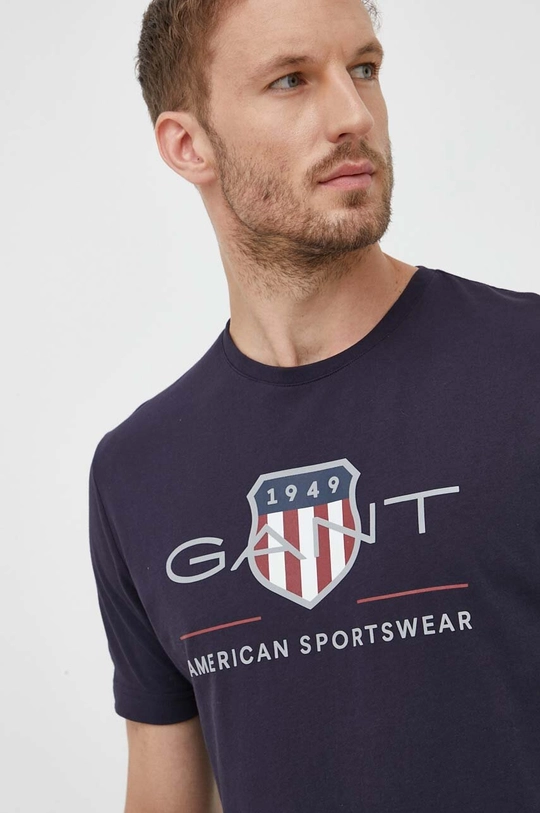 blu navy Gant t-shirt in cotone