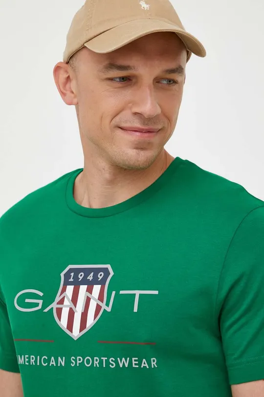 zelena Pamučna majica Gant