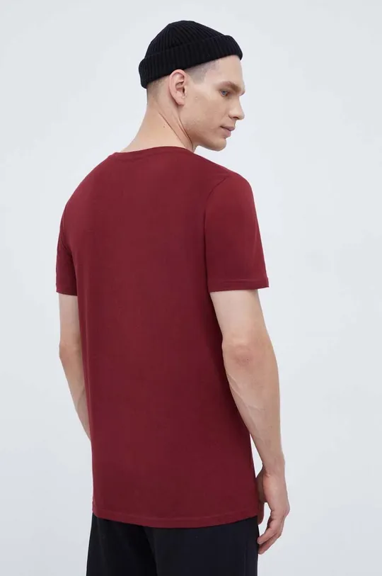 Бавовняна футболка Hummel бордо