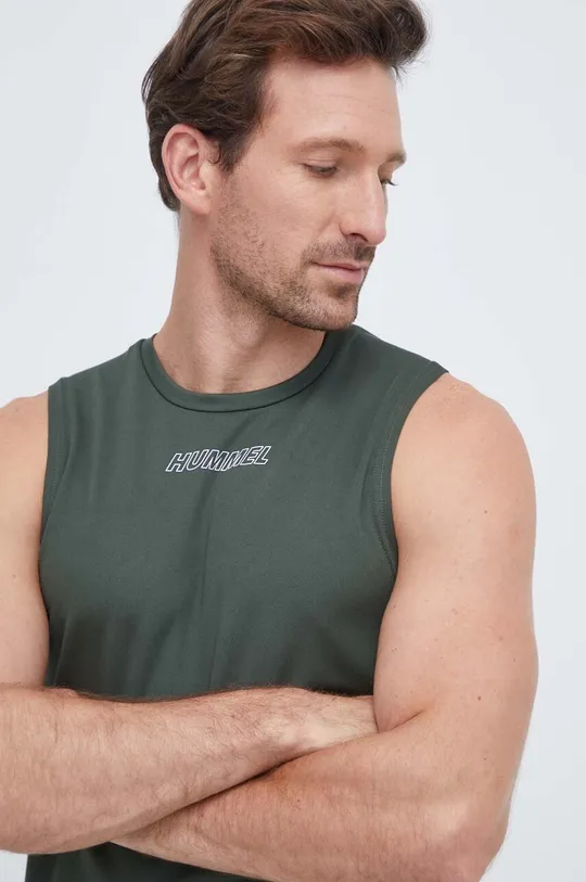 zelena Kratka majica za vadbo Hummel Flex Moški