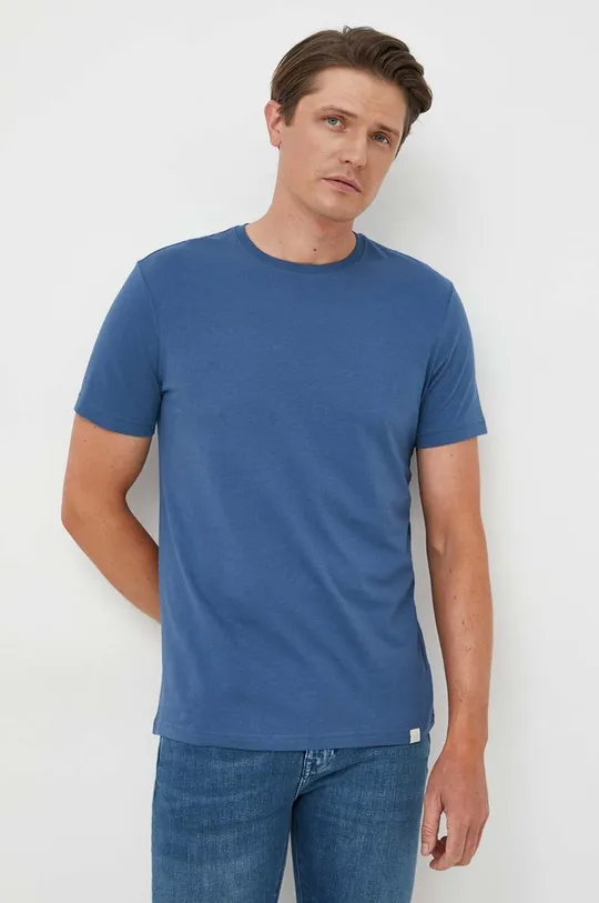 голубой Хлопковая футболка United Colors of Benetton