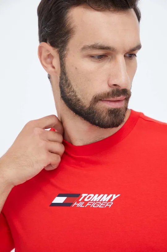 rdeča Kratka majica Tommy Hilfiger