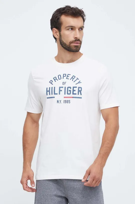 λευκό Μπλουζάκι Tommy Hilfiger Ανδρικά