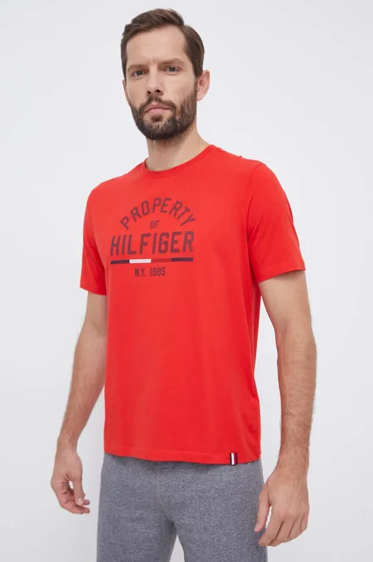 červená Tričko Tommy Hilfiger