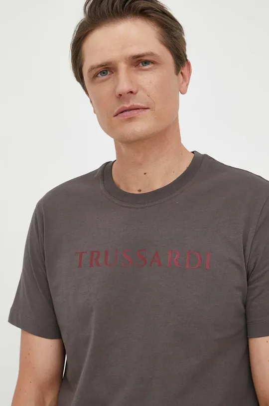 γκρί Βαμβακερό μπλουζάκι Trussardi