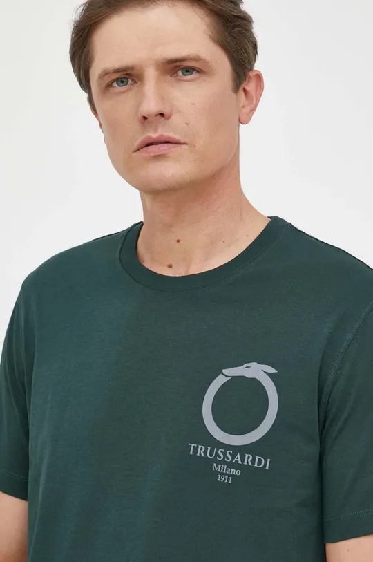 πράσινο Βαμβακερό μπλουζάκι Trussardi