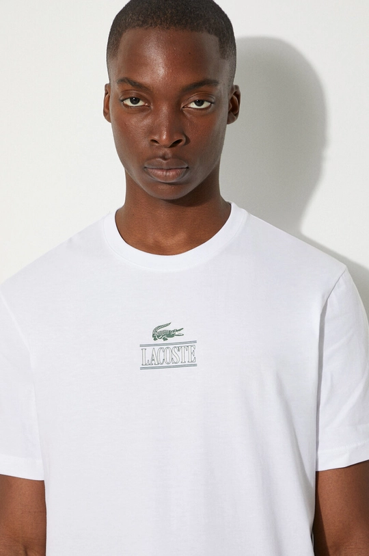 Lacoste t-shirt bawełniany TH1147 biały