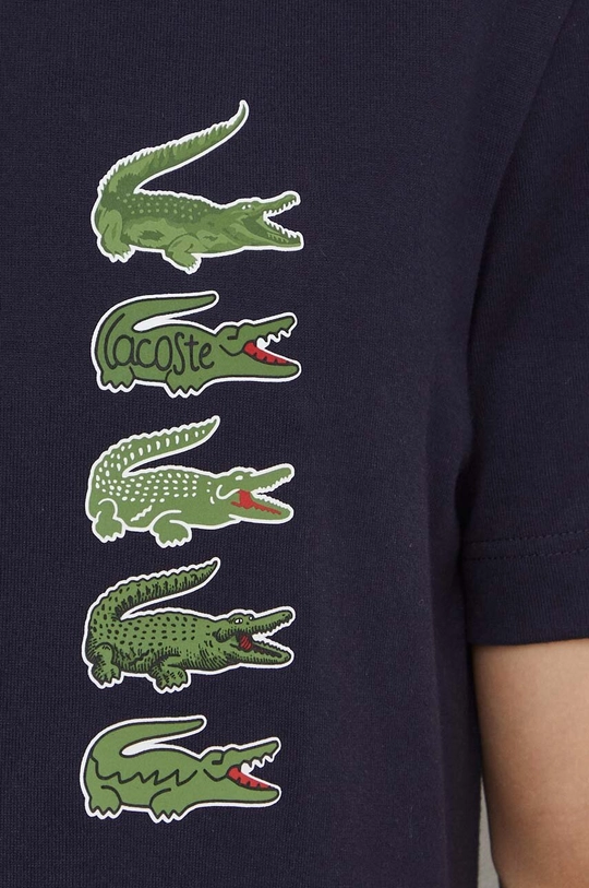 темно-синій Бавовняна футболка Lacoste