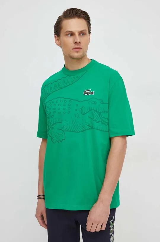 zelena Bombažna kratka majica Lacoste