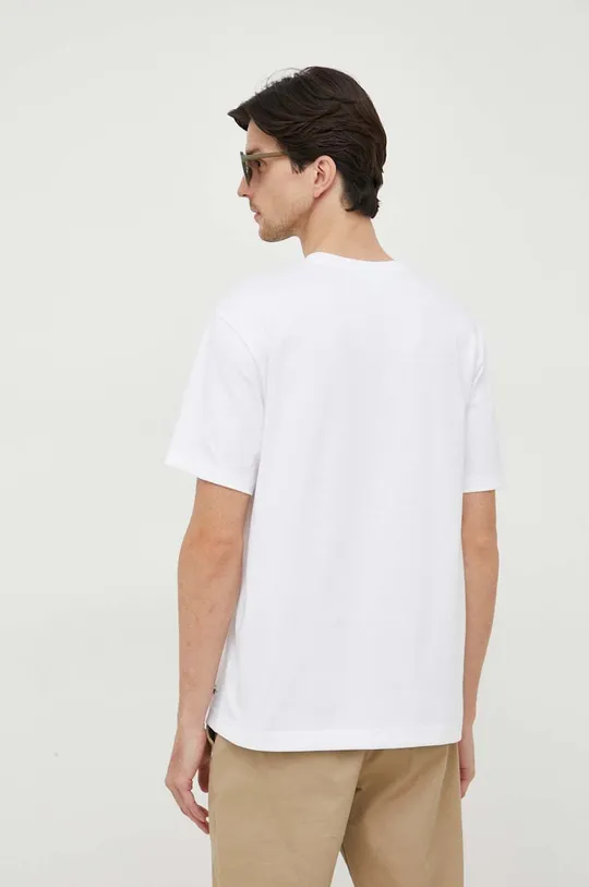 Oblačila Bombažna kratka majica Lacoste TH5642 bela