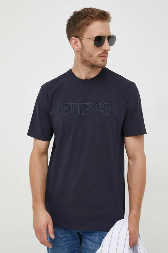 granatowy Guess t-shirt ALPHY