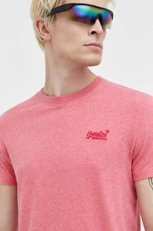 рожевий Бавовняна футболка Superdry