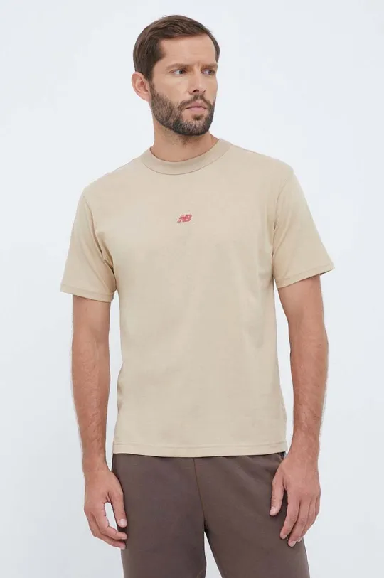 Bombažna kratka majica New Balance  100 % Bombaž