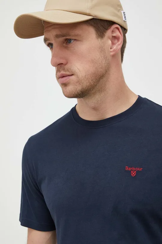 blu navy Barbour t-shirt in cotone
