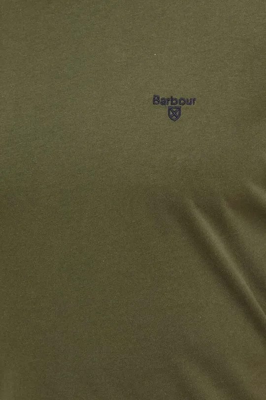 Bombažna kratka majica Barbour Moški