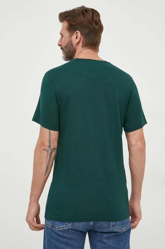 Бавовняна футболка Barbour Основний матеріал: 100% Бавовна Резинка: 96% Бавовна, 4% Еластан