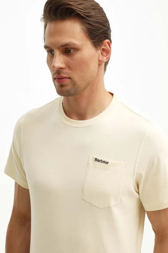 beige Barbour cotton t-shirt