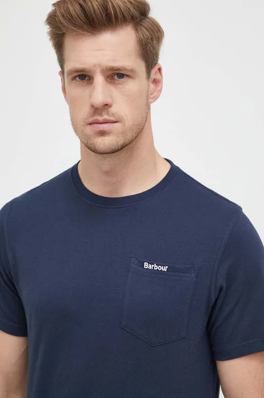 navy Barbour cotton t-shirt Men’s