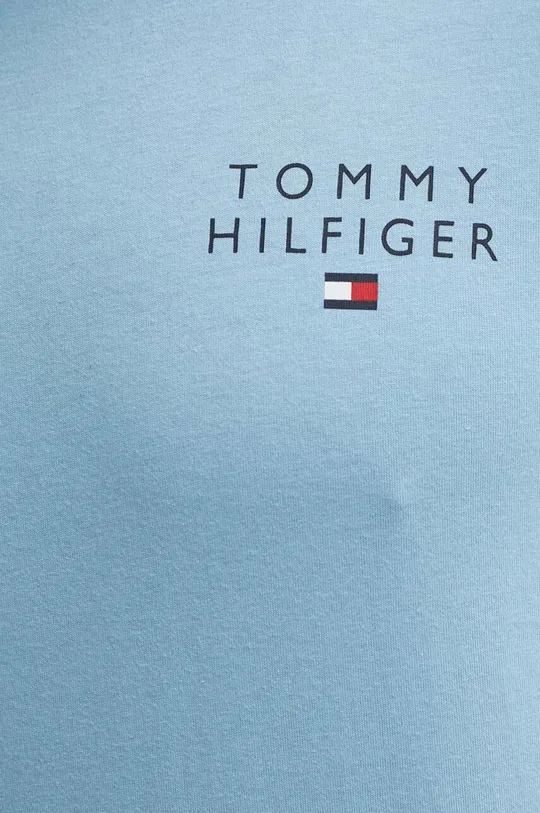 μπλε Βαμβακερό t-shirt Tommy Hilfiger