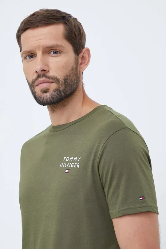 πράσινο Βαμβακερό t-shirt Tommy Hilfiger