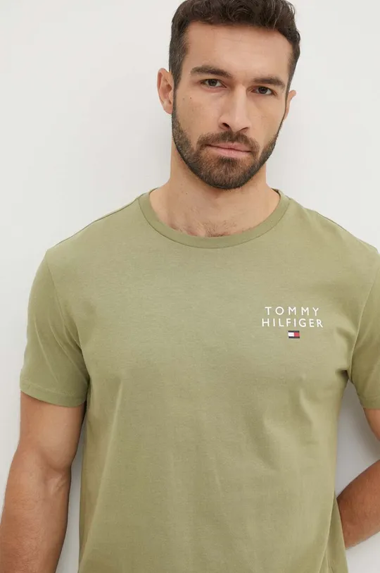 Bombažna kratka majica Tommy Hilfiger 100 % Bombaž