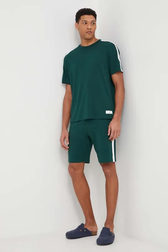 Bavlnené tričko Tommy Hilfiger zelená